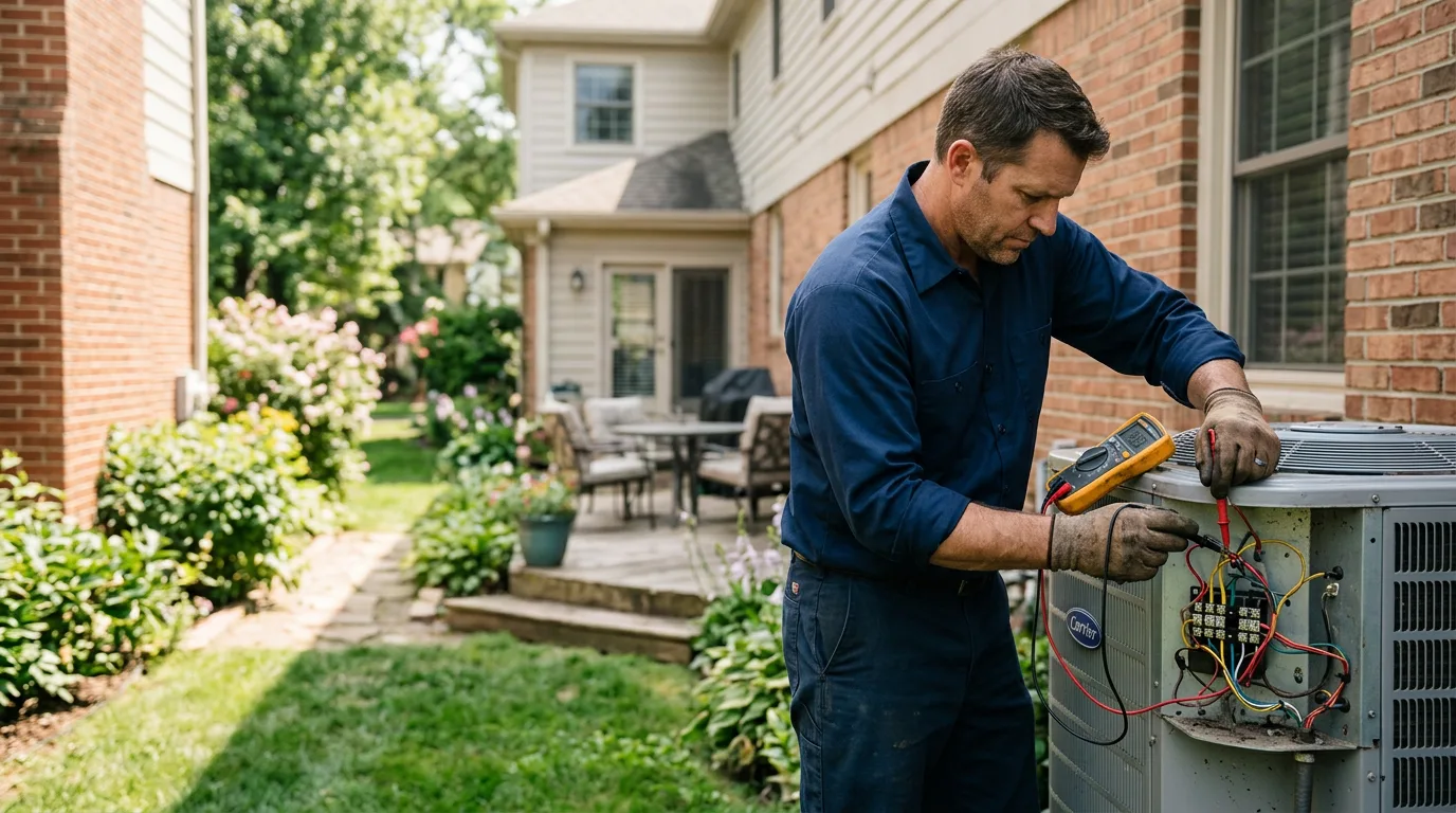 HVAC technician working near Caledonia, MS